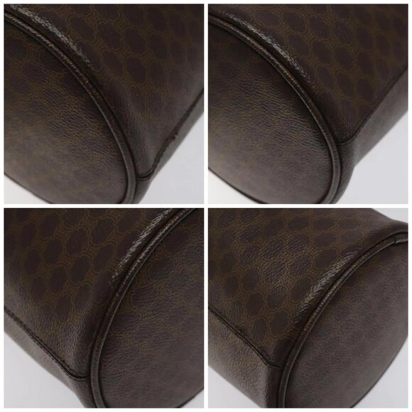 CELINE Macadam Canvas Shoulder Bag PVC Leather Brown Auth - Picture 16 of 16